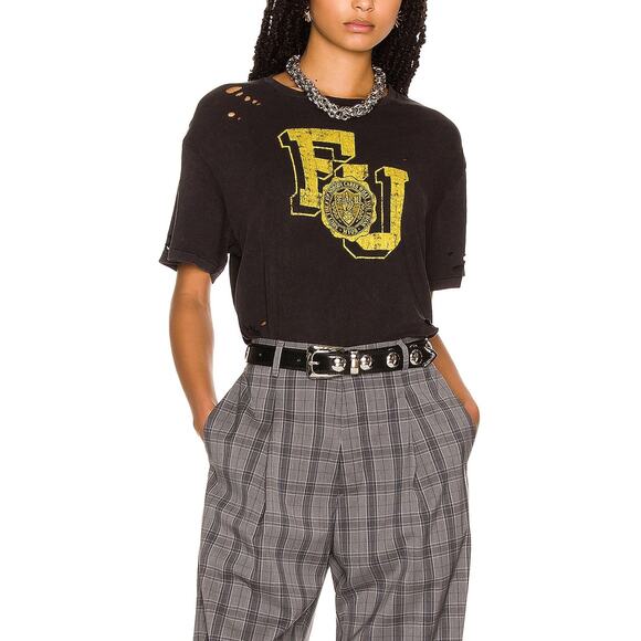 R13 'Fu Boy' Black Cotton Tee Size XS - Picture 1 of 5